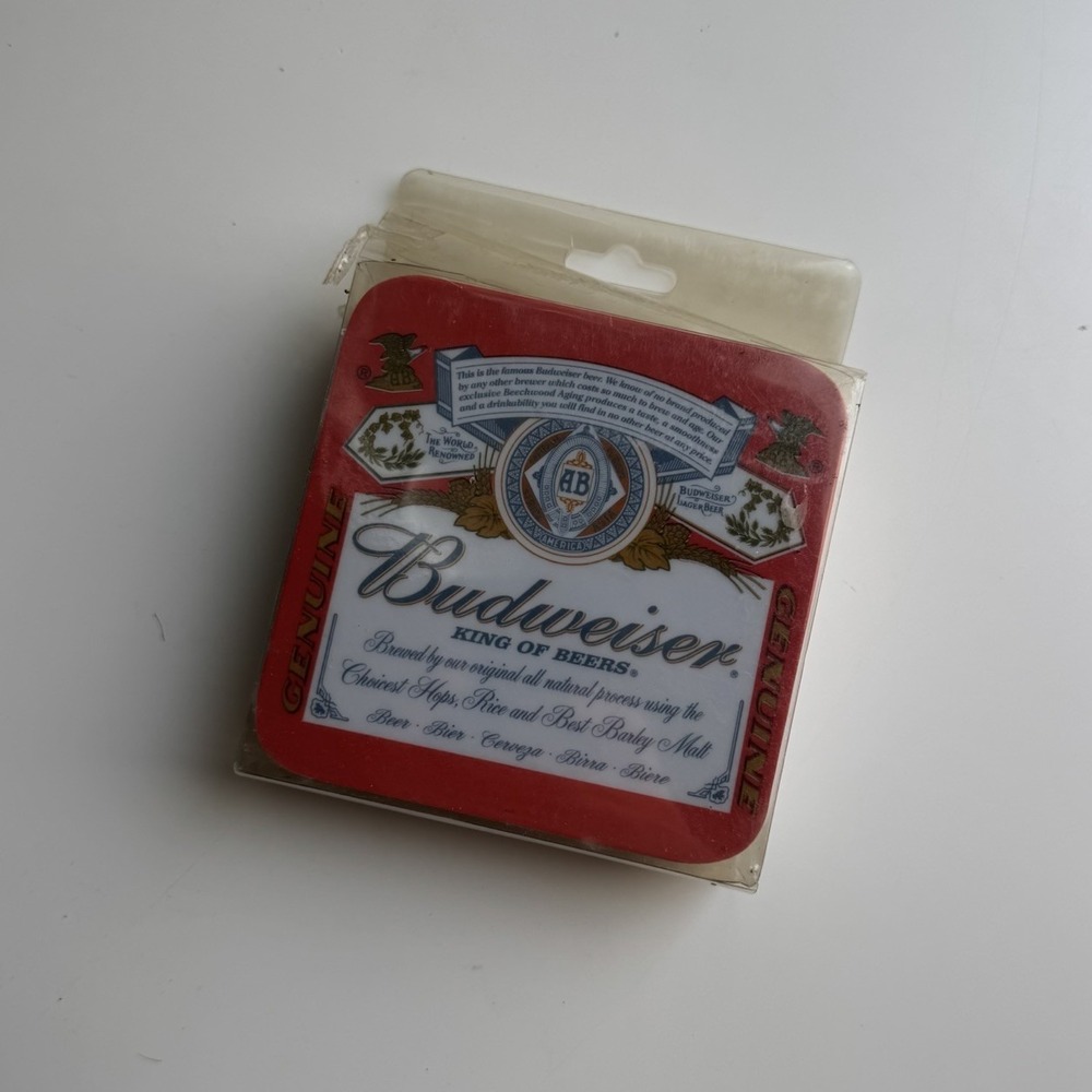Budweisers Set Of 8 Coasters New Old Stock